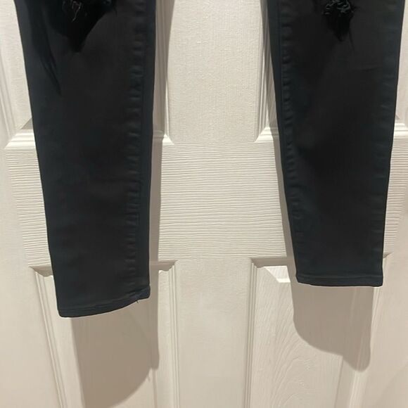 AEO next level stretch JEGGING stretch distressed jeans SZ 6 regular - Picture 2 of 12